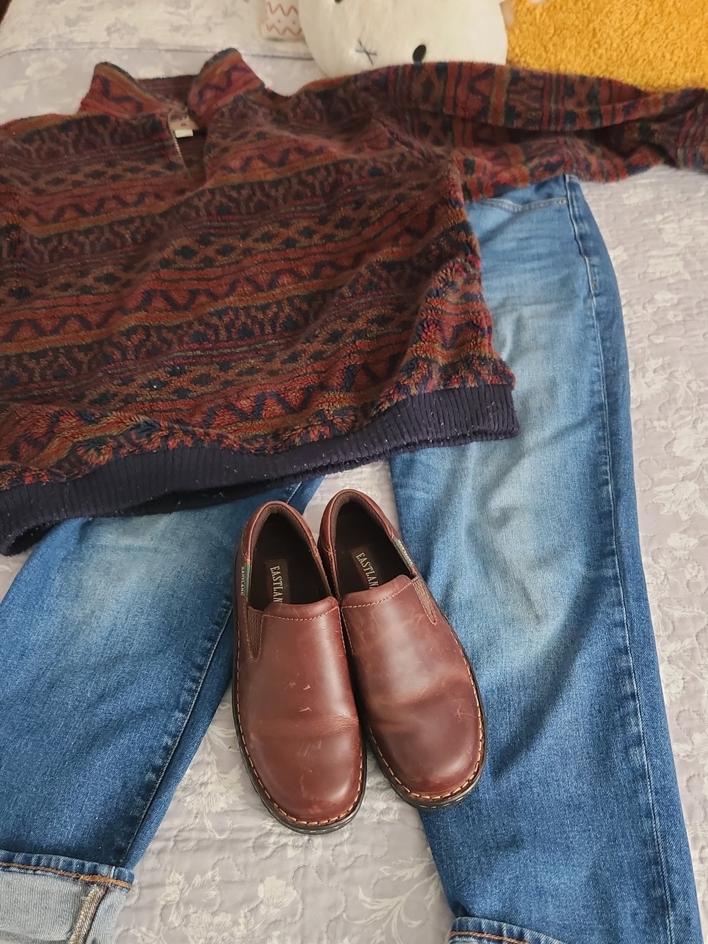 Eastland Leather Slip-On Shoes in Brown - Casual Women's Loafers